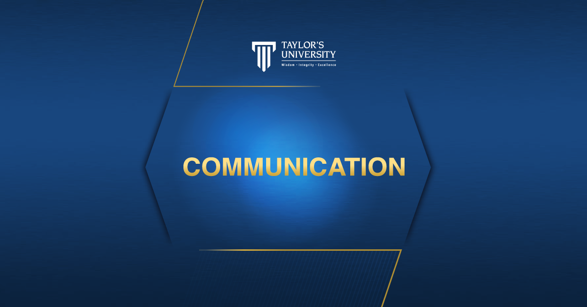 Why Master of Communication at Taylor’s?